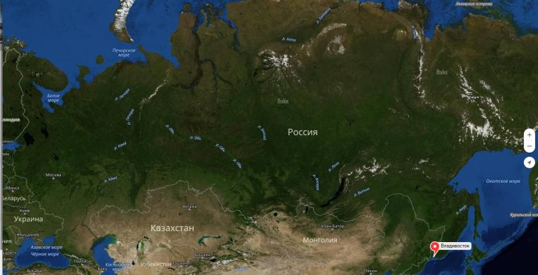 Владивосток на карте россии фото