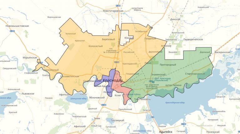 Карта краснодара с улицами и домами подробно смотреть онлайн бесплатно без регистрации