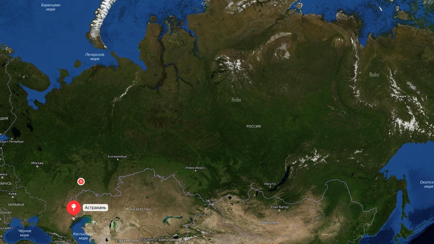 Тамбов на карте России