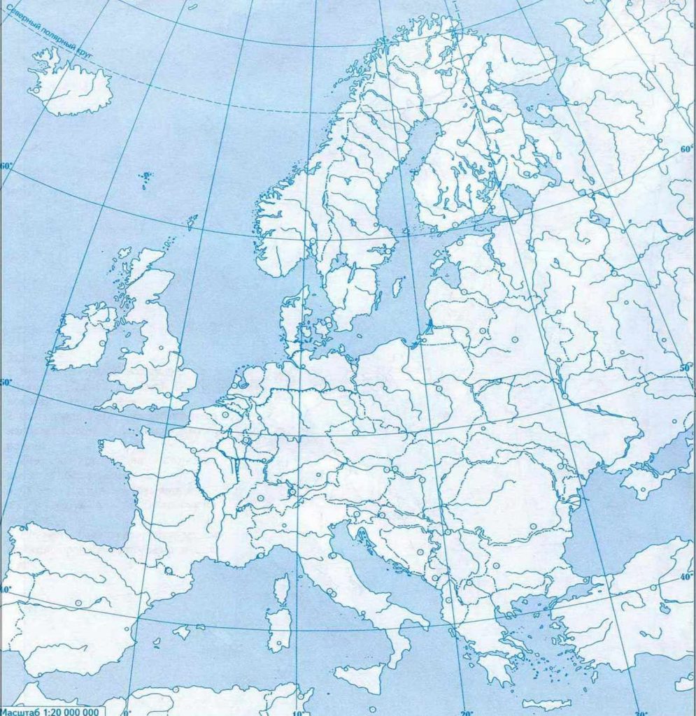 Карта евразии с границами