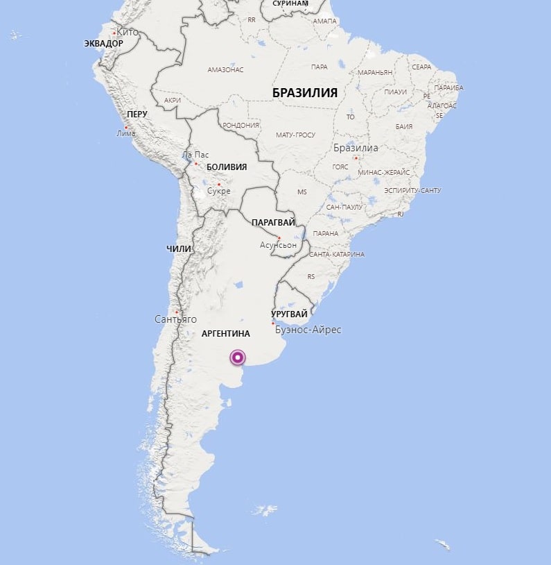 Аргентина карта