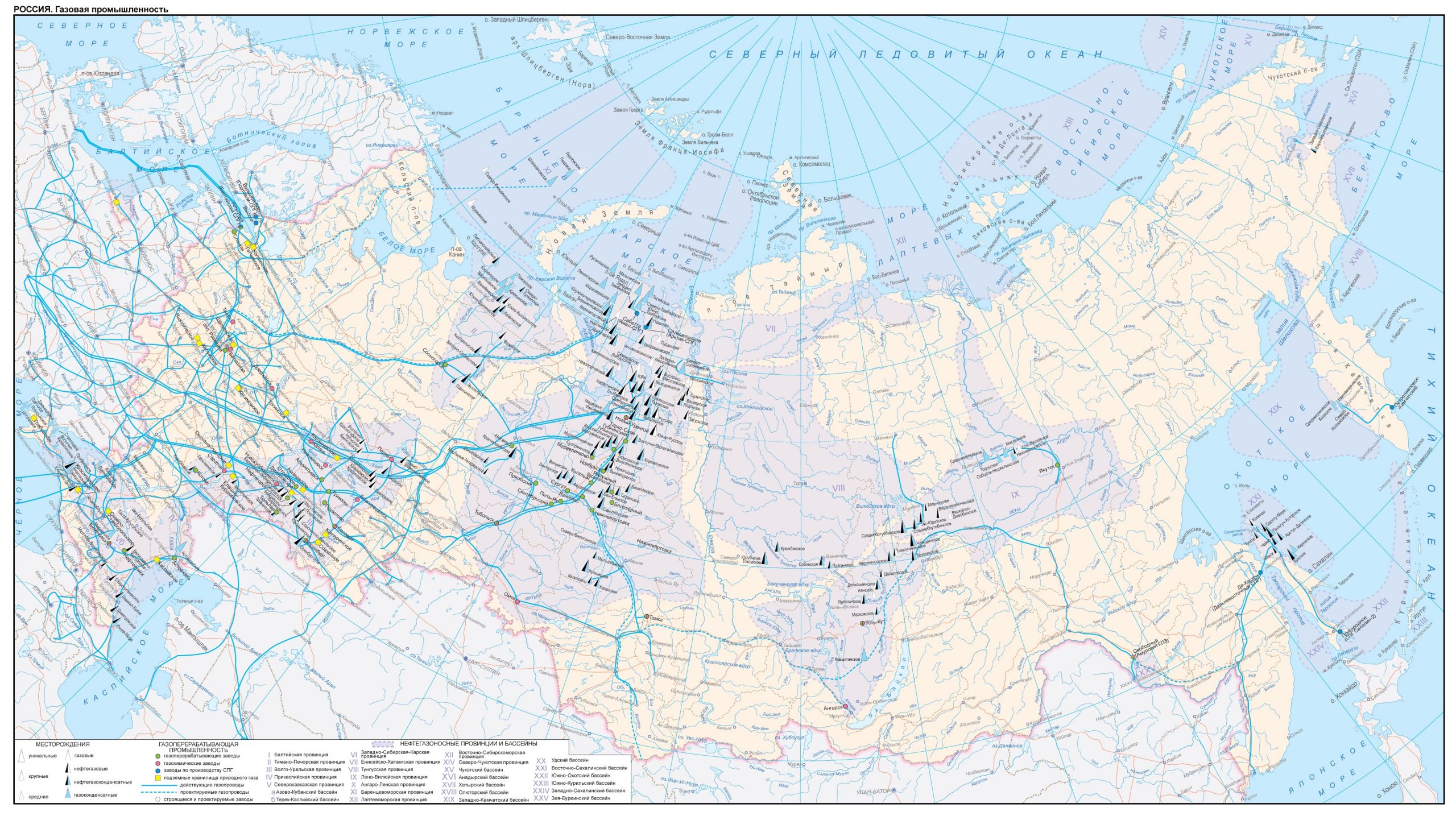 Карта газопроводов России 2023, газопроводы в Европу на карте, Северный .