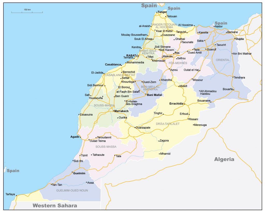 Марокко столица карта - 83 фото