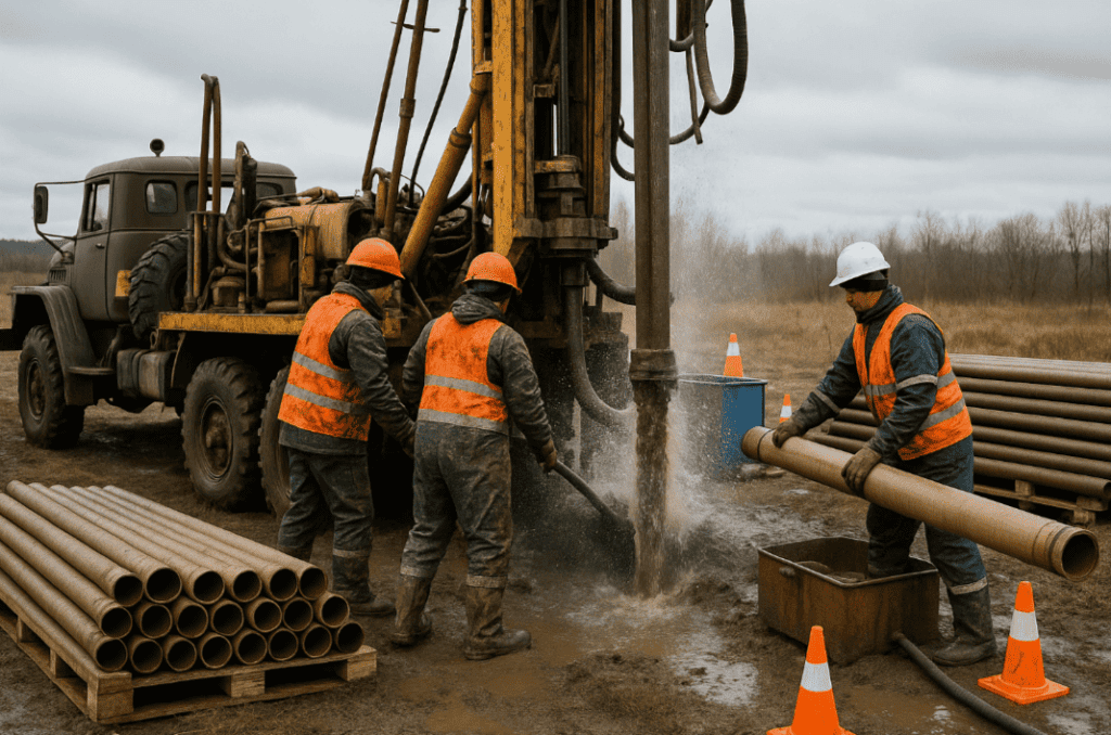 Бурение артезианских скважин: все правила от профессионалов без воды и иллюзий