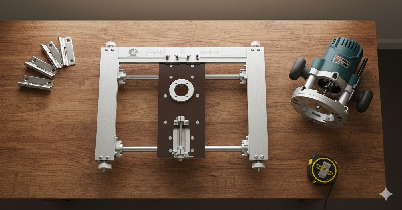 Шаблон для врезки дверных петель: почему мастера с опытом берут фрезер, а не стамеску