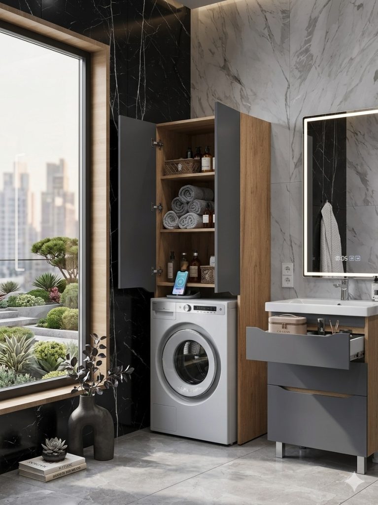 Шкаф над стиральной машиной: функциональное решение или лишний элемент?