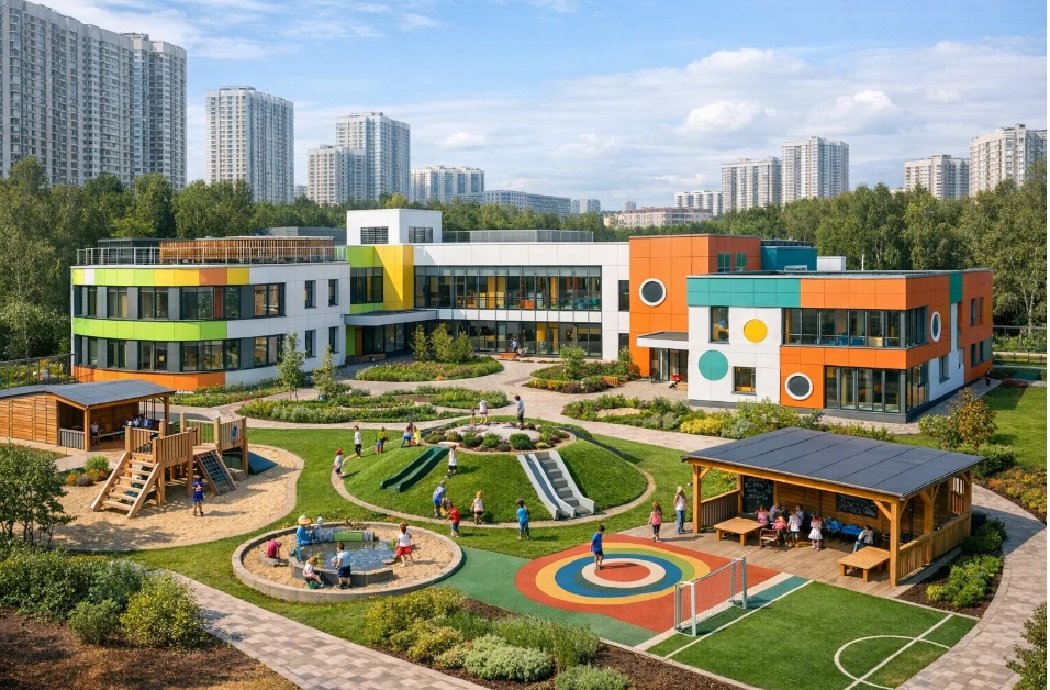 Современный подход к строительству детских садов в Москве
