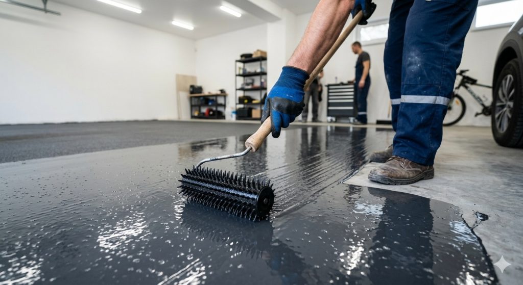 Пол в гараже: эпоксидный наливной, полиуретан, керамогранит и резина — что выбрать и не пожалеть